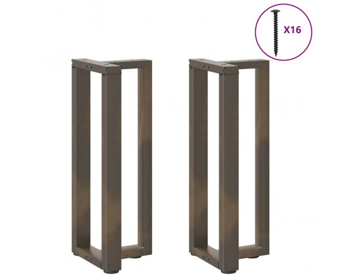 Sonata H Конзолна маса крака T-образна 2 бр. естествена 25x28x(72-73) см