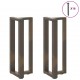 Sonata H Конзолна маса крака T-образна 2 бр. естествена 25x28x(72-73) см