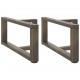Sonata H Крака за холна маса T-образна 2 бр. естествена 60x25x(30-31) см