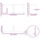 Sonata H Крака за холна маса T-образна 2 бр. естествена 60x25x(30-31) см