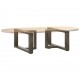 Sonata H Крака за холна маса T-образна 2 бр. естествена 60x25x(30-31) см
