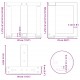 Sonata H Крака за холна маса T-образна 2 бр. естествена 30x25x(30-31) см