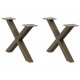 Sonata H Крака за холна маса X-образна 2 бр. естествена 50x(30-31) см