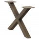 Sonata H Крака за холна маса X-образна 2 бр. естествена 50x(30-31) см