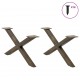 Sonata H Крака за холна маса X-образна 2 бр. естествена 70x(30-31) см