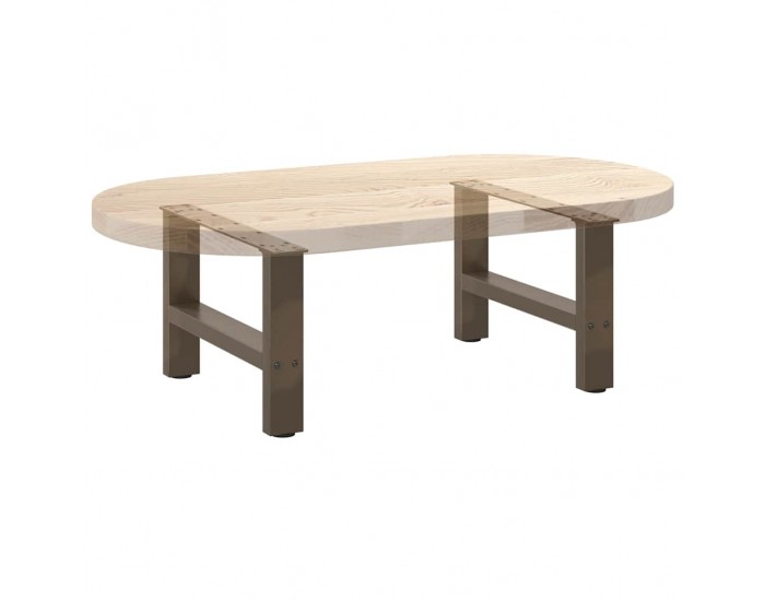 Sonata H Крака за масичка за кафе естествена 2 бр. 50x(30-31) см стомана