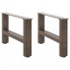 Sonata H Крака за масичка за кафе естествена 2 бр. 50x(30-31) см стомана