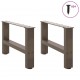Sonata H Крака за масичка за кафе естествена 2 бр. 50x(30-31) см стомана