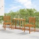 Sonata H Градински столове без ръкохватки - 2 бр. от масивна акациева дървесина
