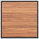 Sonata H кафява градинска маса 55x55x35 см DPC и стомана