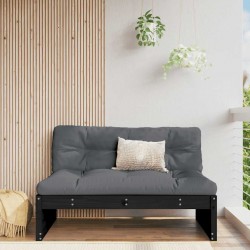 Sonata H Среден диван, черен, 120x80 см, борово дърво масив - Unelte și accesorii de grădină