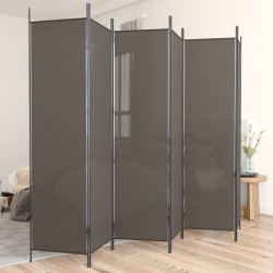 Sonata H Параван за стая, 6 панела, антрацит, 300x220 cм, текстил - Electrocasnice și accesorii pentru living