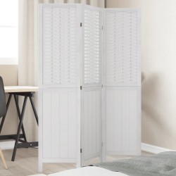 Sonata H Разделител за стая, 3 панела, бял, дърво пауловния масив - Electrocasnice și accesorii pentru living
