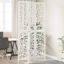 Sonata H Разделител за стая, 3 панела, бял, дърво пауловния масив - Electrocasnice și accesorii pentru living