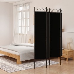 Sonata H Параван за стая, 4 панела, черен, 160x200 см, плат - Electrocasnice și accesorii pentru living