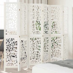Sonata H Разделител за стая, 6 панела, бял, дърво пауловния масив - Electrocasnice și accesorii pentru living