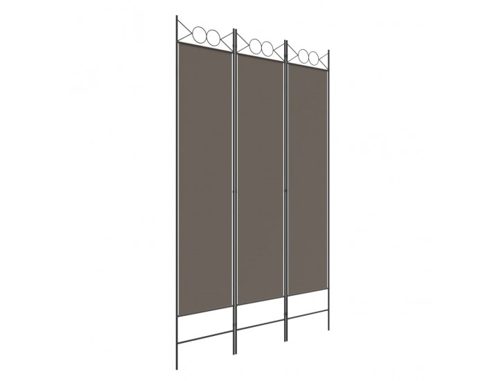 Sonata H Параван за стая, 3 панела, антрацит, 120x200 cм, текстил