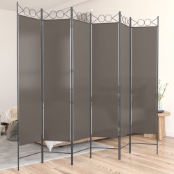 Sonata H Параван за стая, 6 панела, антрацит, 240x200 cм, текстил - Electrocasnice și accesorii pentru living