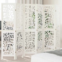 Sonata H Разделител за стая, 6 панела, бял, дърво пауловния масив - Electrocasnice și accesorii pentru living