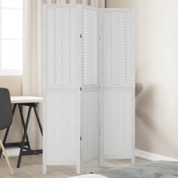 Sonata H Разделител за стая, 3 панела, бял, дърво пауловния масив - Electrocasnice și accesorii pentru living