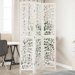 Sonata H Разделител за стая, 3 панела, бял, дърво пауловния масив - Electrocasnice și accesorii pentru living
