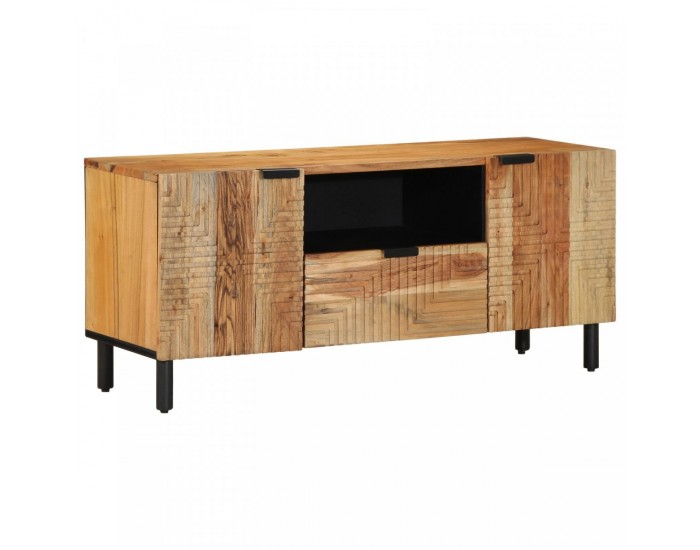 Sonata H ТВ шкаф 105x33,5x46 см от масивна акациева дървесина