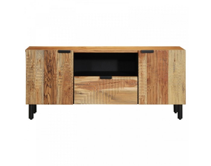 Sonata H ТВ шкаф 105x33,5x46 см от масивна акациева дървесина