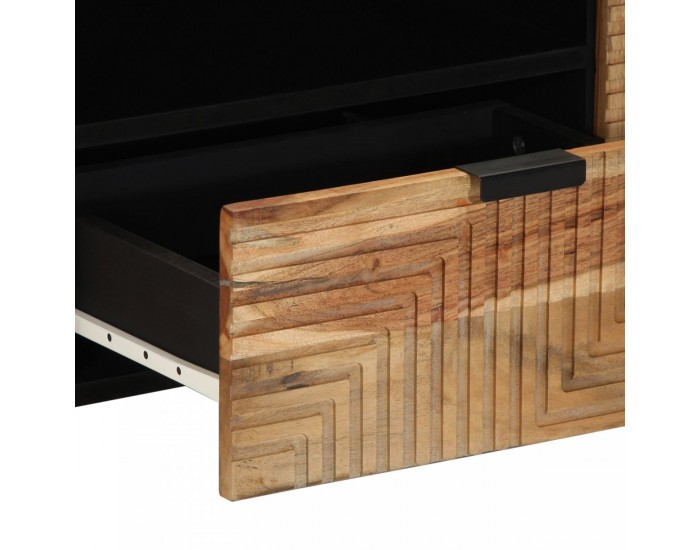 Sonata H ТВ шкаф 105x33,5x46 см от масивна акациева дървесина