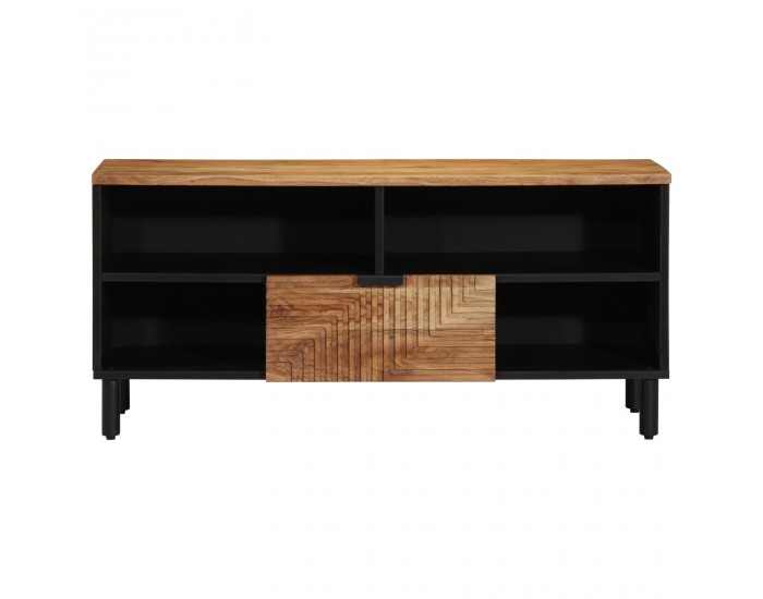 Sonata H ТВ шкаф 100x33,5x46 см от масивна акациева дървесина
