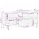 Sonata H ТВ шкаф 100x33,5x46 см от масивна акациева дървесина