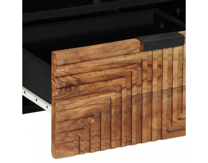 Sonata H ТВ шкаф 100x33,5x46 см от масивна акациева дървесина