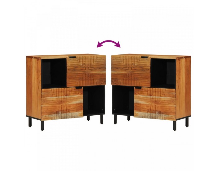 Sonata H Секция 80x33x75 см Масивно дърво Акация