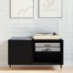 Sonata H Кетър за записи Черен Дъб 84,5x38x48 см Инженерна дървесина