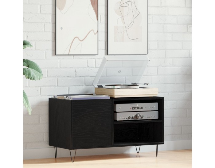 Sonata H Записващ шкаф Черен Дъб 84,5x38x48 см Инженерна дървесина