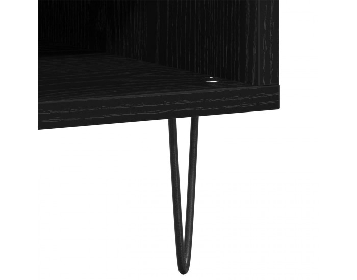 Sonata H Записващ шкаф Черен Дъб 84,5x38x48 см Инженерна дървесина