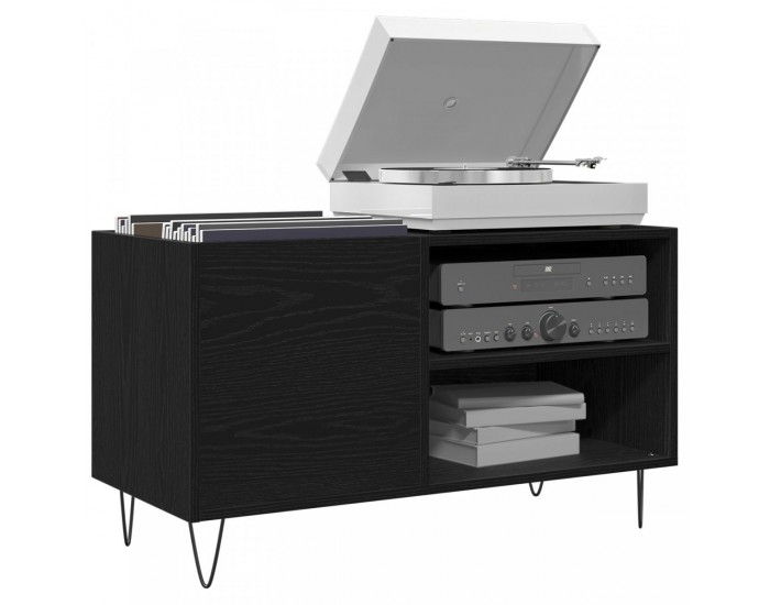 Sonata H Записващ шкаф Черен Дъб 84,5x38x48 см Инженерна дървесина