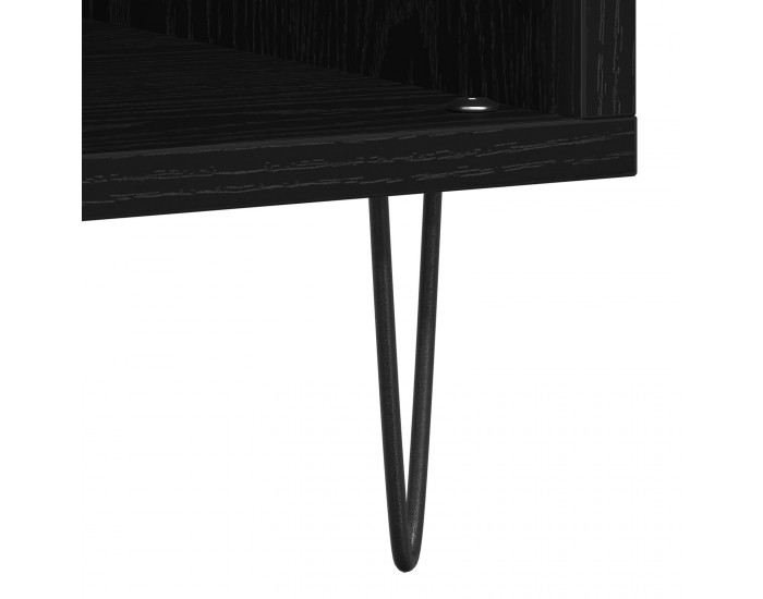 Sonata H Кабинет за записи Черен дъб 100x38x48 см Инженерна дървесина