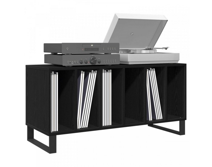 Sonata H Книжарница Черен Дъб 100x38x48 см Инженерна Дървесина
