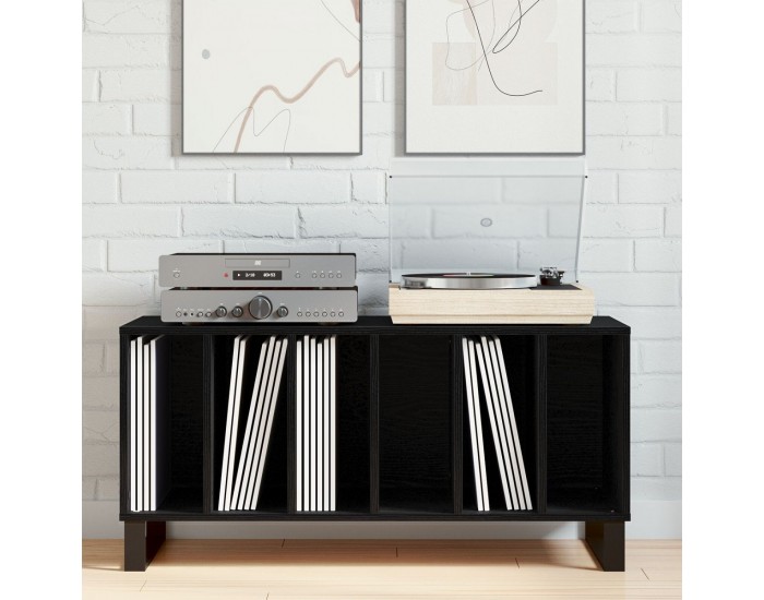 Sonata H Книжарница Черен Дъб 100x38x48 см Инженерна Дървесина
