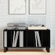 Sonata H Книжарница Черен Дъб 100x38x48 см Инженерна Дървесина