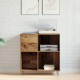 Sonata H медийен шкаф дъб 84.5x38x90 см инженерна дървесина