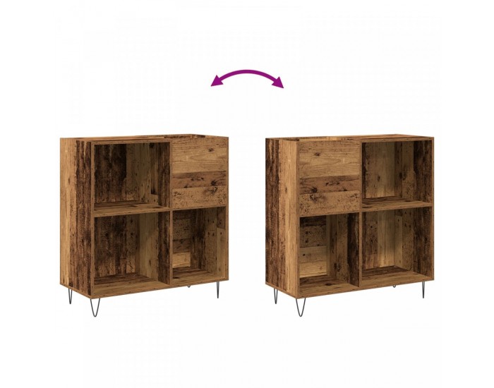 Sonata H медийен шкаф дъб 84.5x38x90 см инженерна дървесина