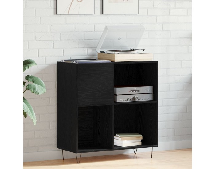 Sonata H Кабинет за Записи Черен Дъб 84.5x38x90 см Инженерна Дървесина