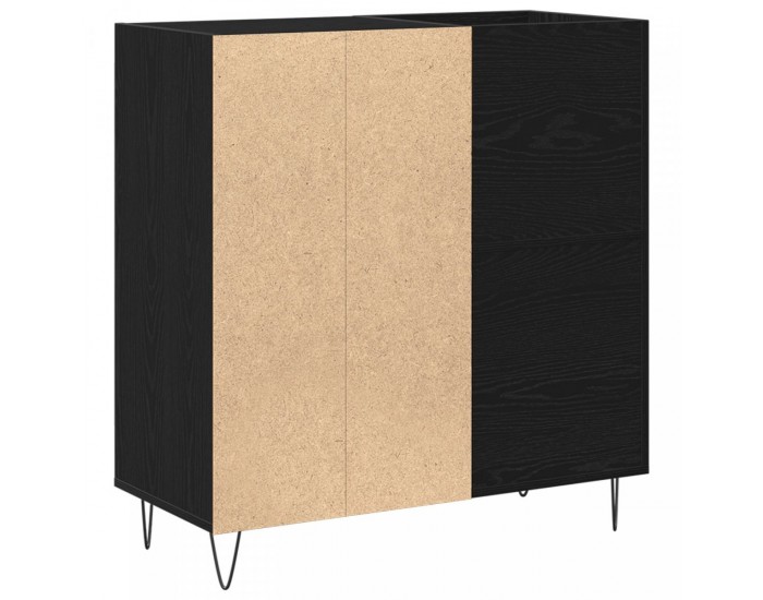 Sonata H Кабинет за Записи Черен Дъб 84.5x38x90 см Инженерна Дървесина