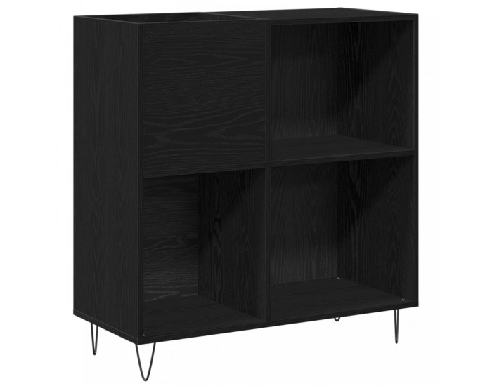 Sonata H Кабинет за Записи Черен Дъб 84.5x38x90 см Инженерна Дървесина