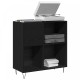Sonata H Кабинет за Записи Черен Дъб 84.5x38x90 см Инженерна Дървесина