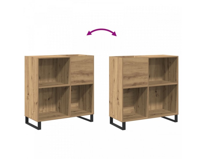Sonata H Кабинет за записи Старо дърво 84.5x38x90 см Инженерна дървесина