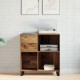 Sonata H Шкаф за записи Artisan Oak 84,5x38x89 см Инженерна дървесина