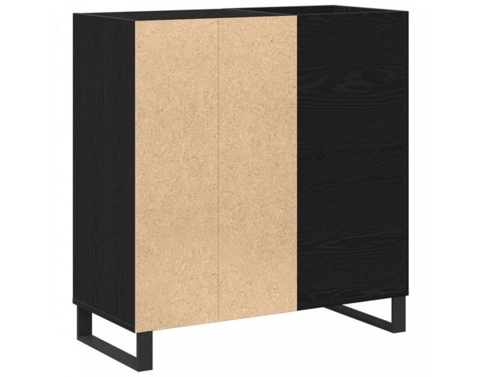 Sonata H Кабинет за записи Черен дъб 84.5x38x90 см Инженерна дървесина