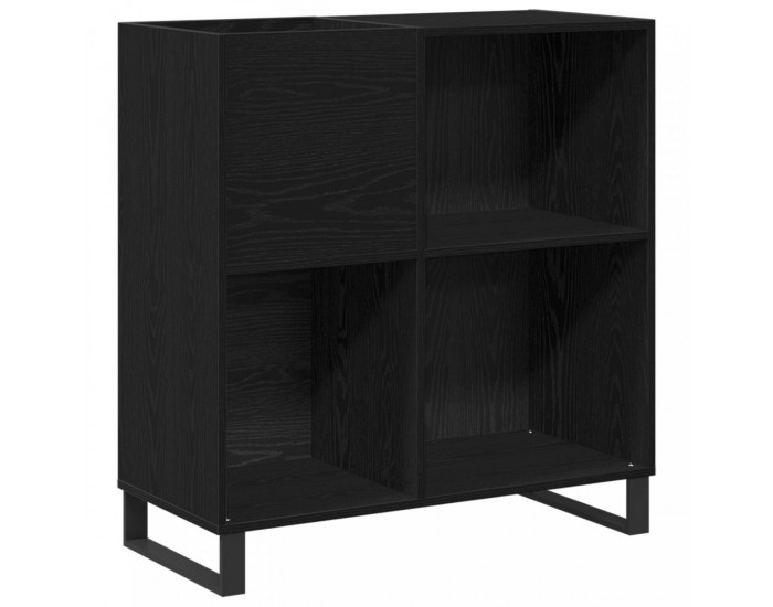 Sonata H Кабинет за записи Черен дъб 84.5x38x90 см Инженерна дървесина